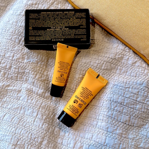 NEW Acqua di Parma Pouch Hand Cream and Lip Balm Travel set - Picture 3 of 4